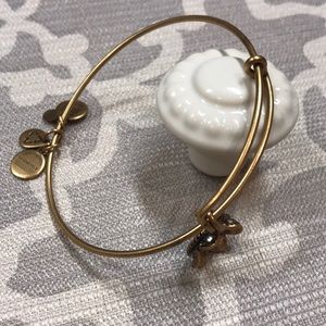 Alex and Ani gold crown queen bracelet